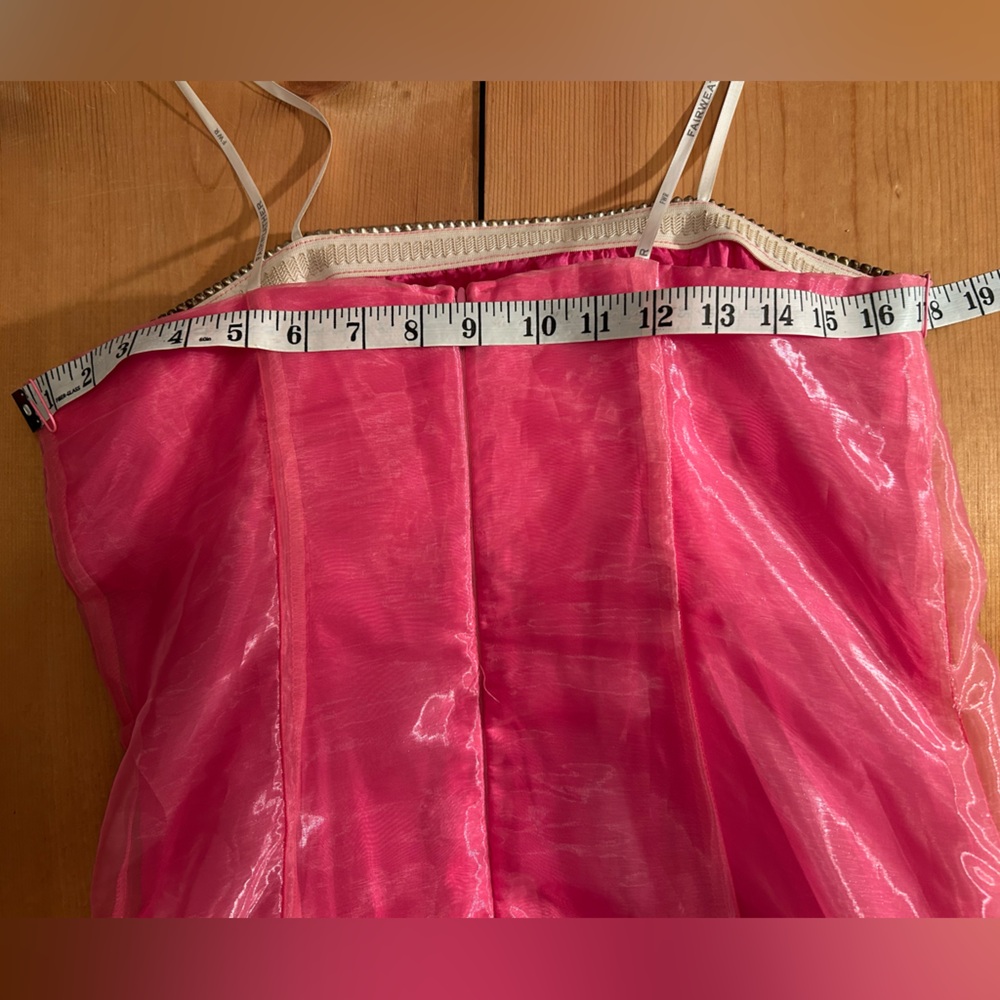 Vintage Circa 2003 Y2K Organza Prom Dress Tulle Underskirt Fairycore Formal - Picture 13 of 16